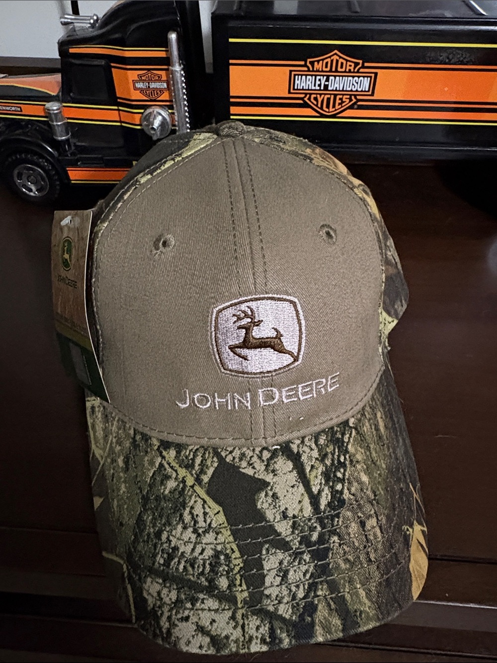 John Deere Olive and Camo Trucker Hat